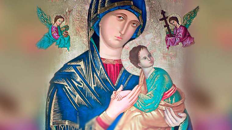 O socorro maternal que por nós intercede